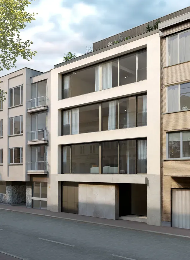 Render van de voorgevel