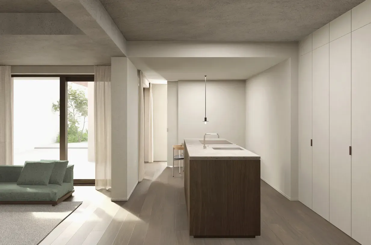 Render van de binnenafwerking